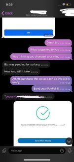 Payment paypal transfer