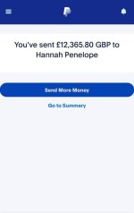paypal transferred 