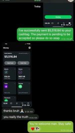 Cashapp transfer from draco sir